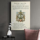 Printed Embellished Bookplate VI Premium Gallery Wrapped Canvas - Ready to Hang