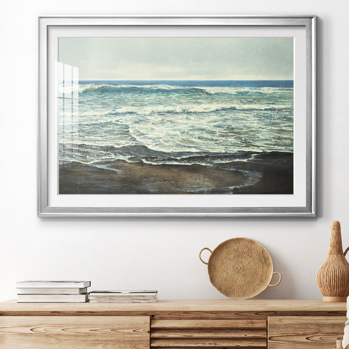 Coastal Reflection Premium Framed Print - Ready to Hang