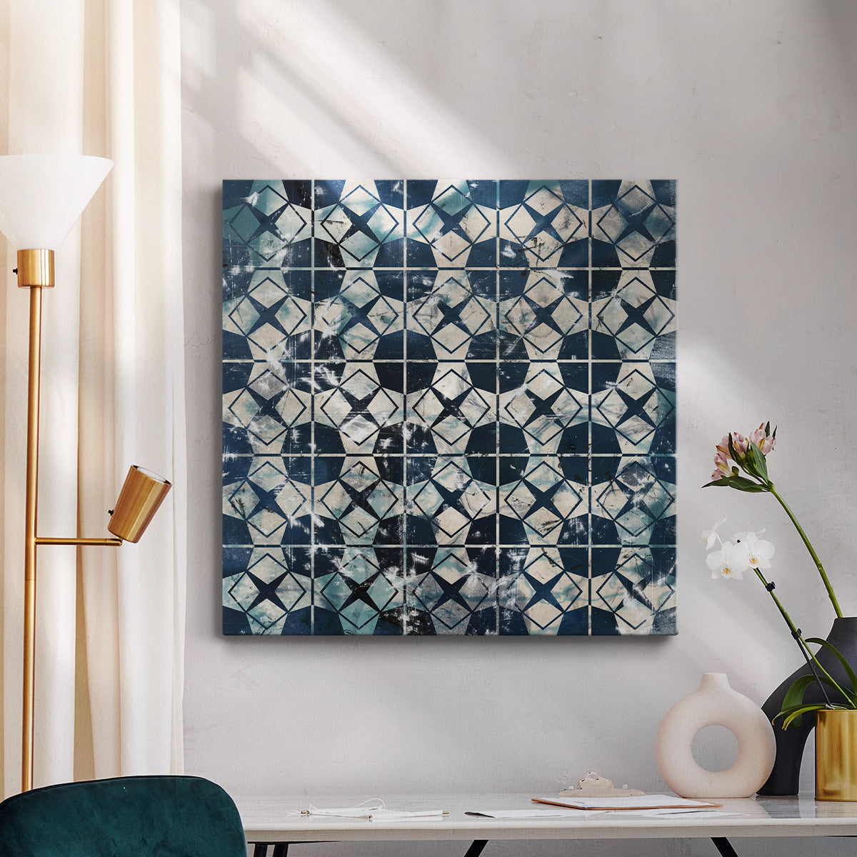 Tile-Dye IX - Canvas Art Print