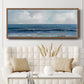 Cloudy Ocean Waves Horizon - Floater Framed Canvas Print