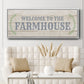 Welcome to the Farmhouse - Floater Framed Canvas Print