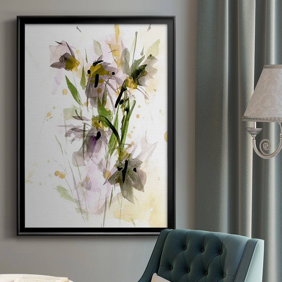 After Rain IV - Modern Framed Canvas Print