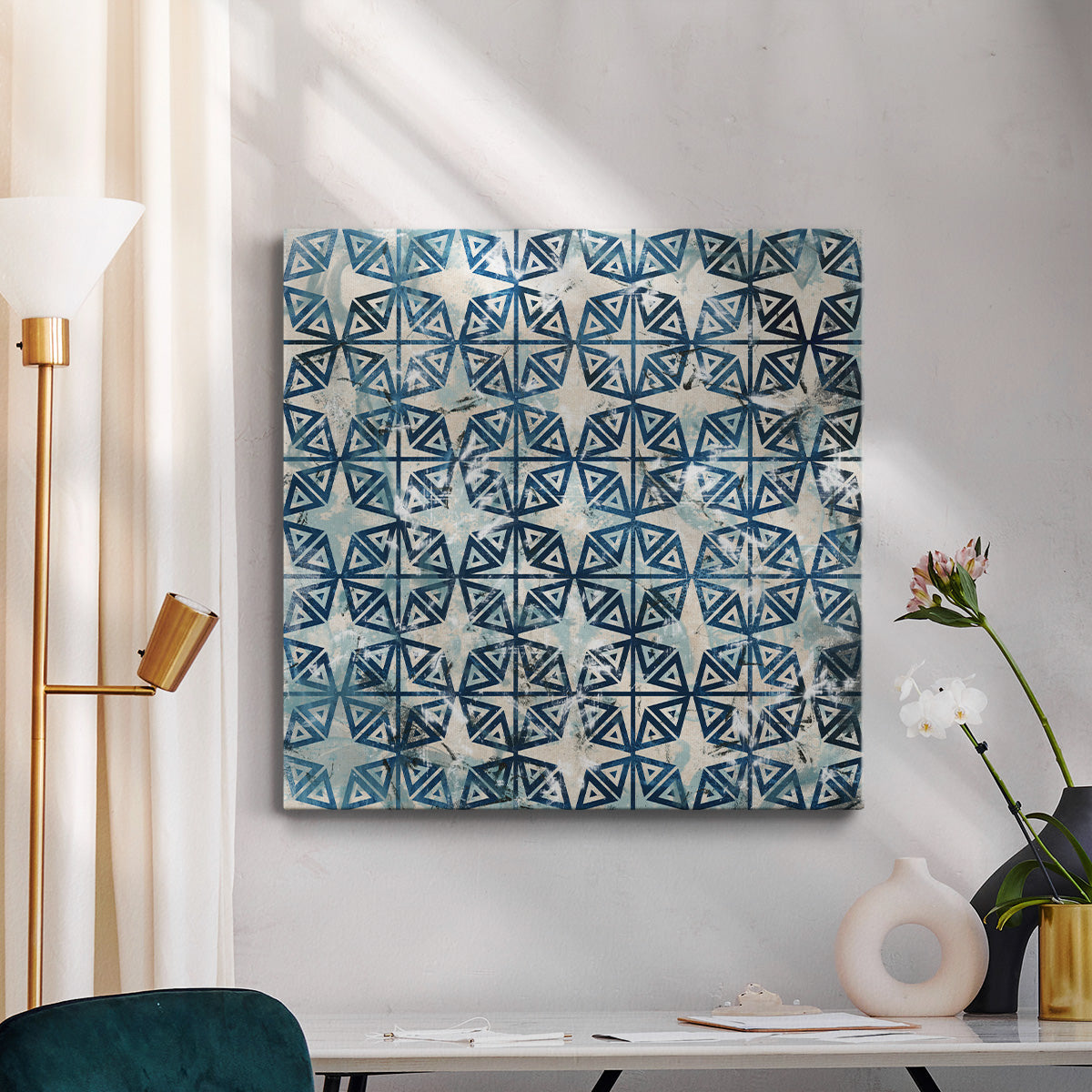 Tile-Dye IV - Canvas Art Print