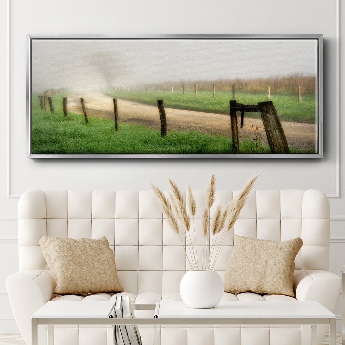 Around the Bend - Floater Framed Canvas Print