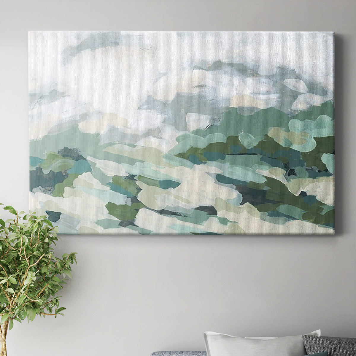 Verdant Hillside I Premium Gallery Wrapped Canvas - Ready to Hang