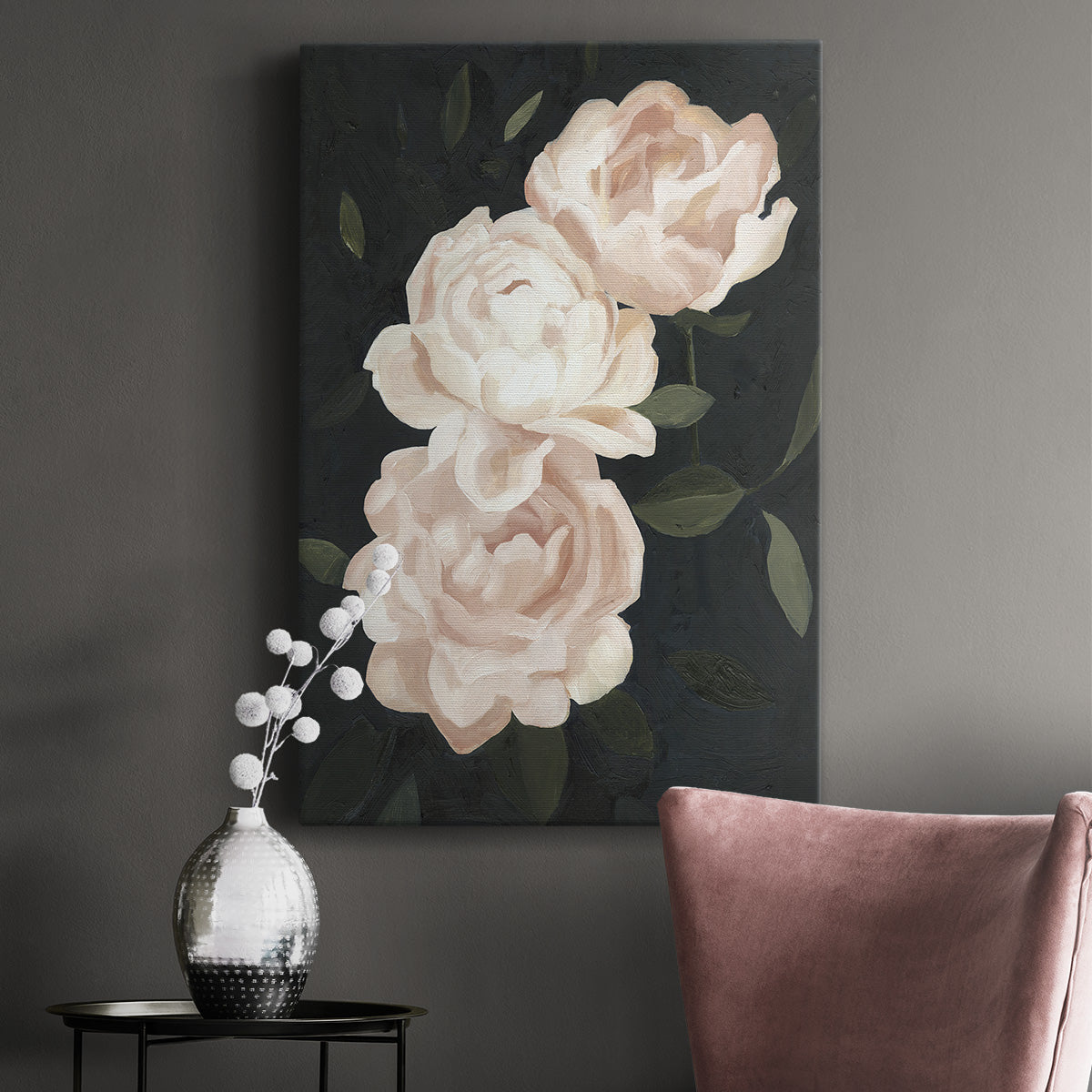 UA CH Nighttime Flora III Premium Gallery Wrapped Canvas - Ready to Hang