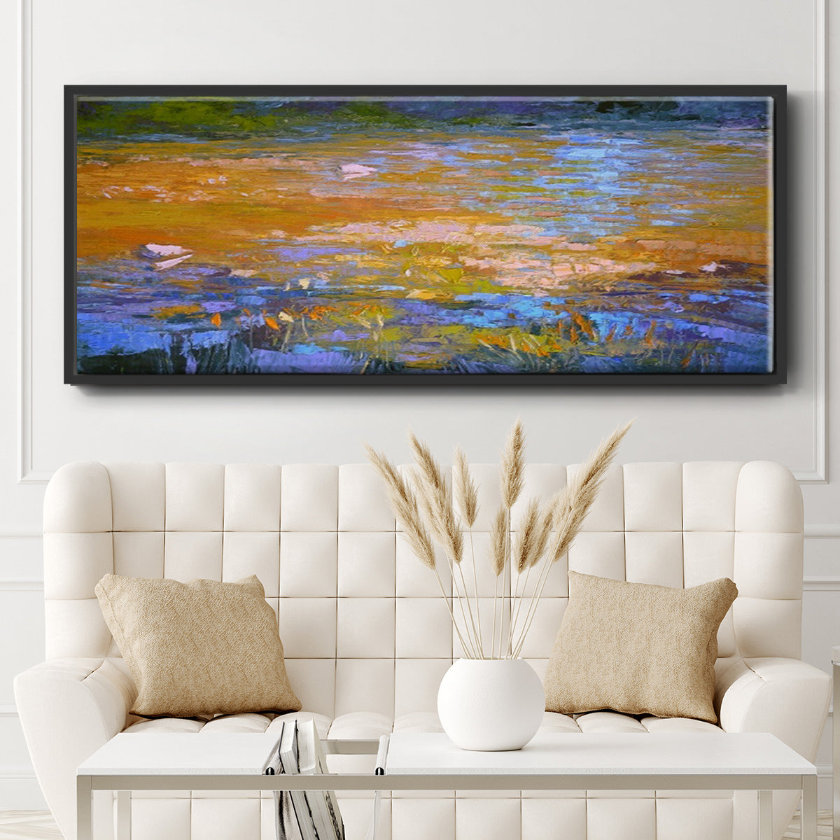 Indian Summer - Floater Framed Canvas Print