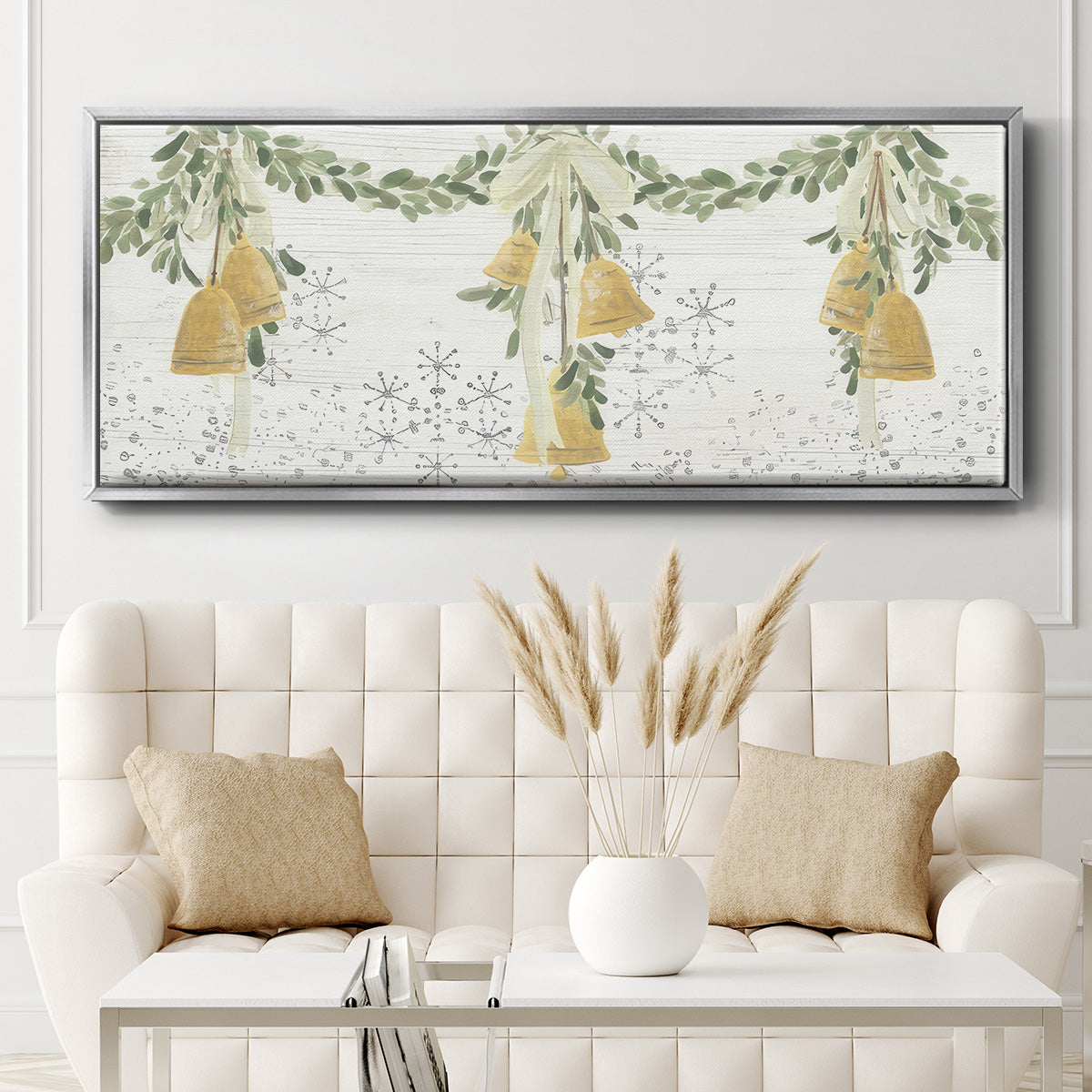 Holiday Bells - Floater Framed Canvas Print