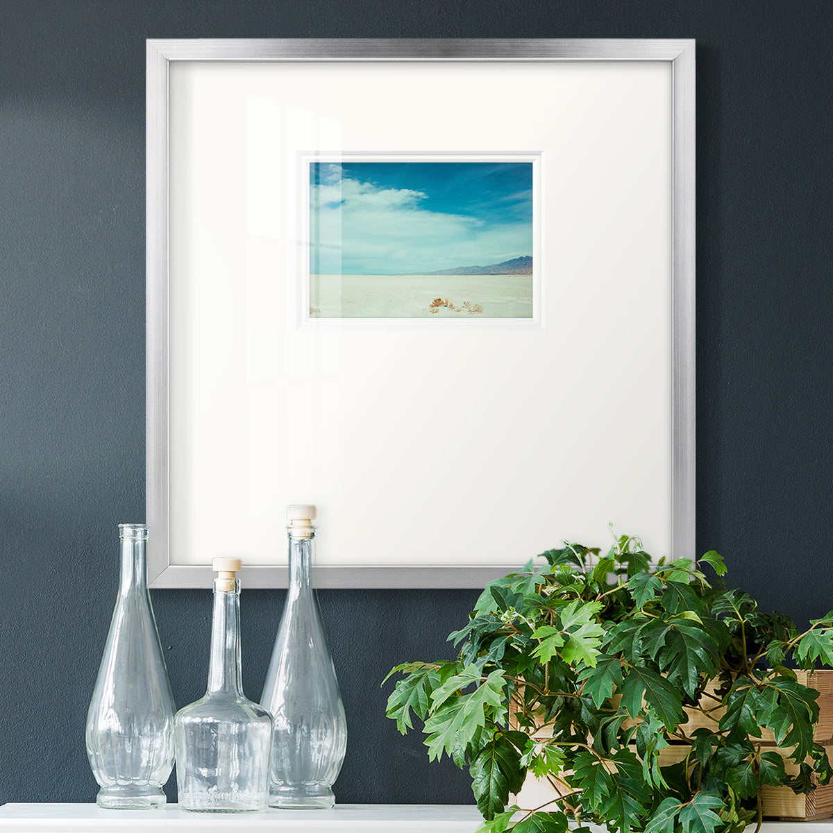 Salt Flat Walk I Premium Framed Print Double Matboard