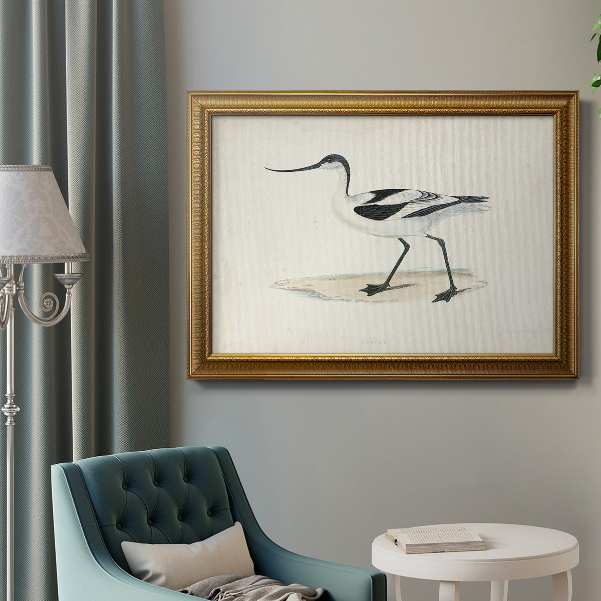 Morris Sandpipers IV Premium Framed Canvas- Ready to Hang