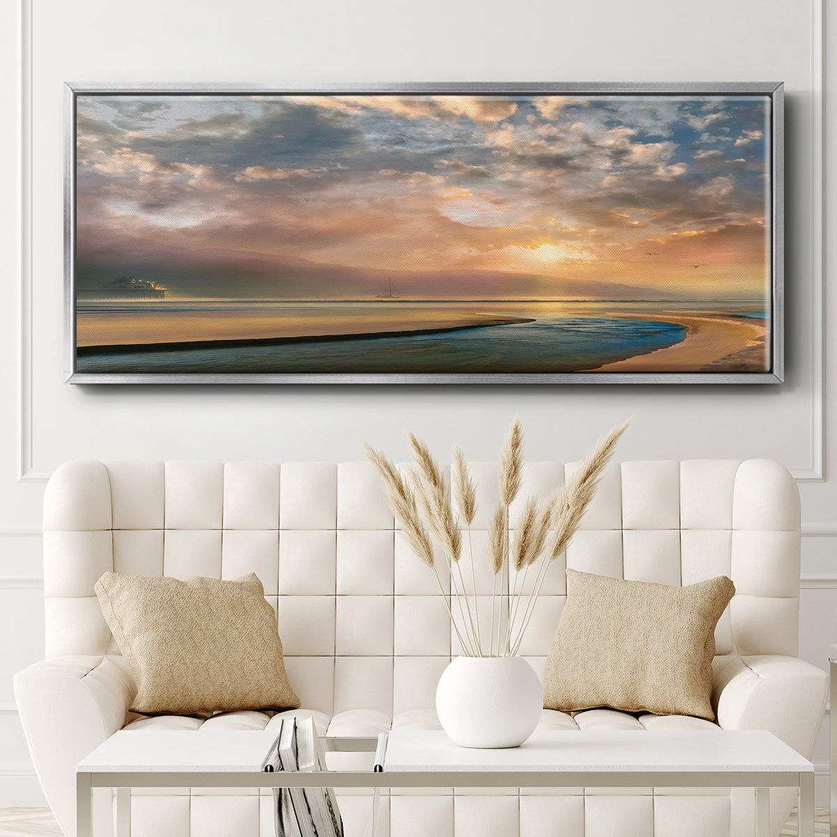 Changing Tides - Floater Framed Canvas Print