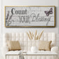 Count Your Blessings - Floater Framed Canvas Print