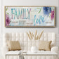 Family Love Story - Floater Framed Canvas Print