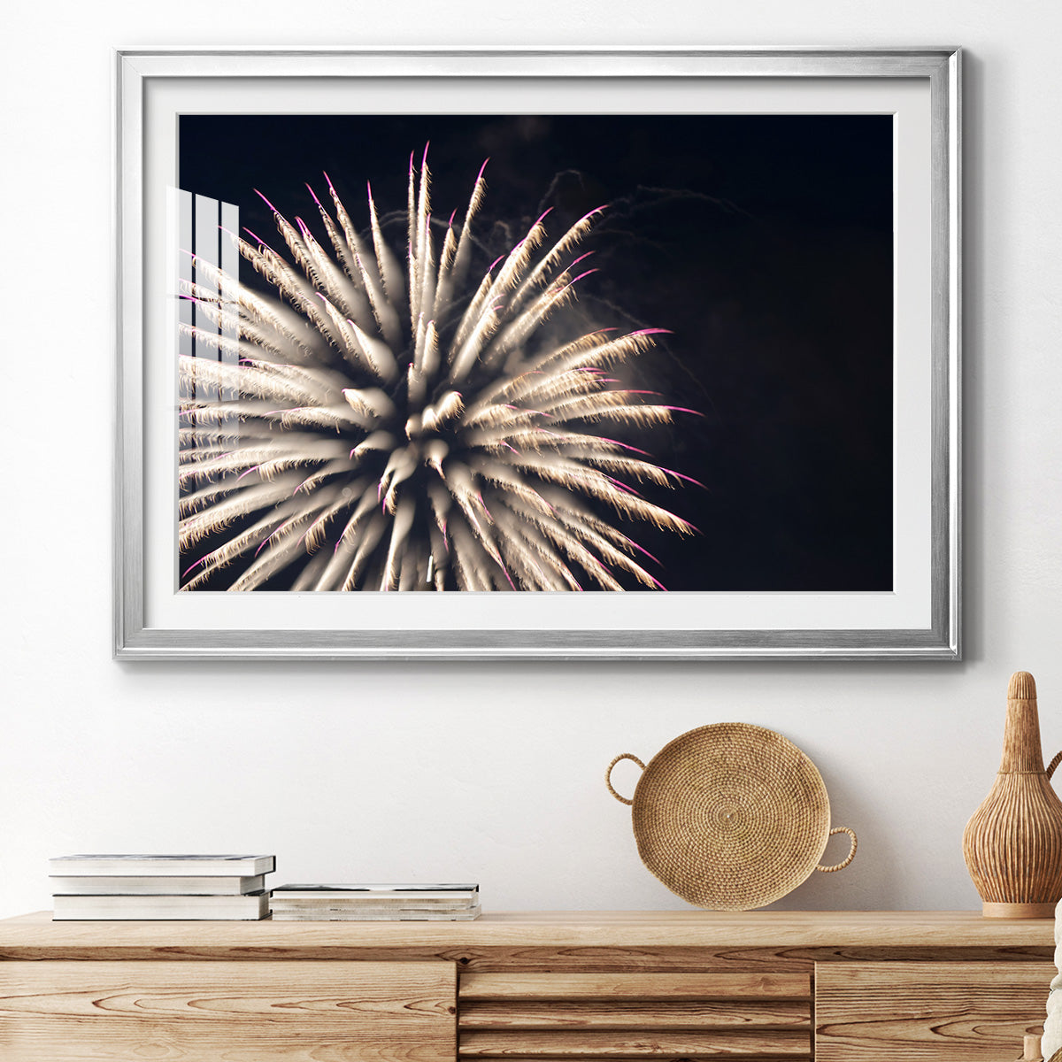 Sky Bloom - Modern Framed Art Print