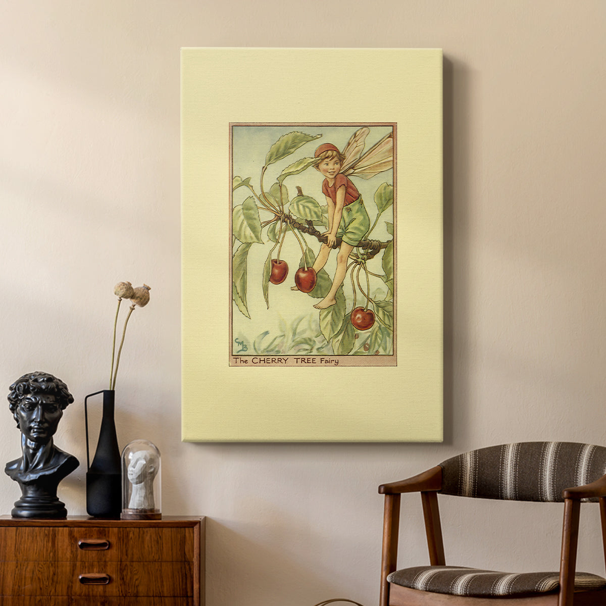 The Cherry Tree Fairy - Canvas Art Print