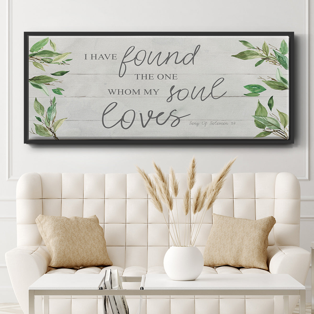 Soul Loves - Floater Framed Canvas Print