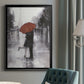 Caught in the Rain - Modern Framed Canvas Print