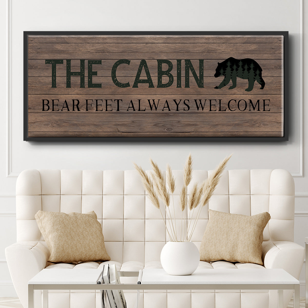 Bear Feet - Floater Framed Canvas Print