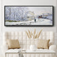 Snow in Argenteuil, 1875 - Floater Framed Canvas Print