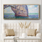 The Manneport at High Tide, 1885 - Floater Framed Canvas Print