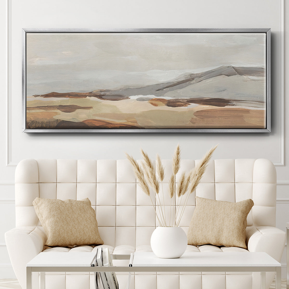 Dusky Mountain I - Floater Framed Canvas Print