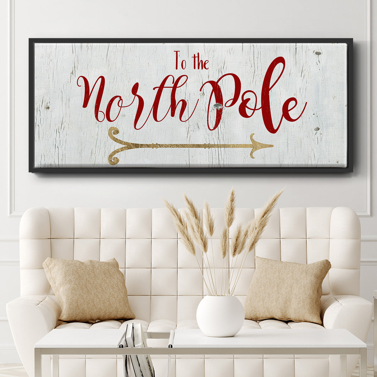 North Pole - Floater Framed Canvas Print