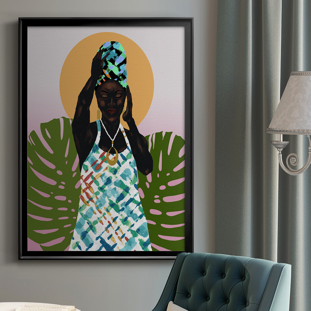 Her Faith - Modern Framed Canvas Print