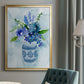 Blue Bouquet II - Modern Framed Canvas Print