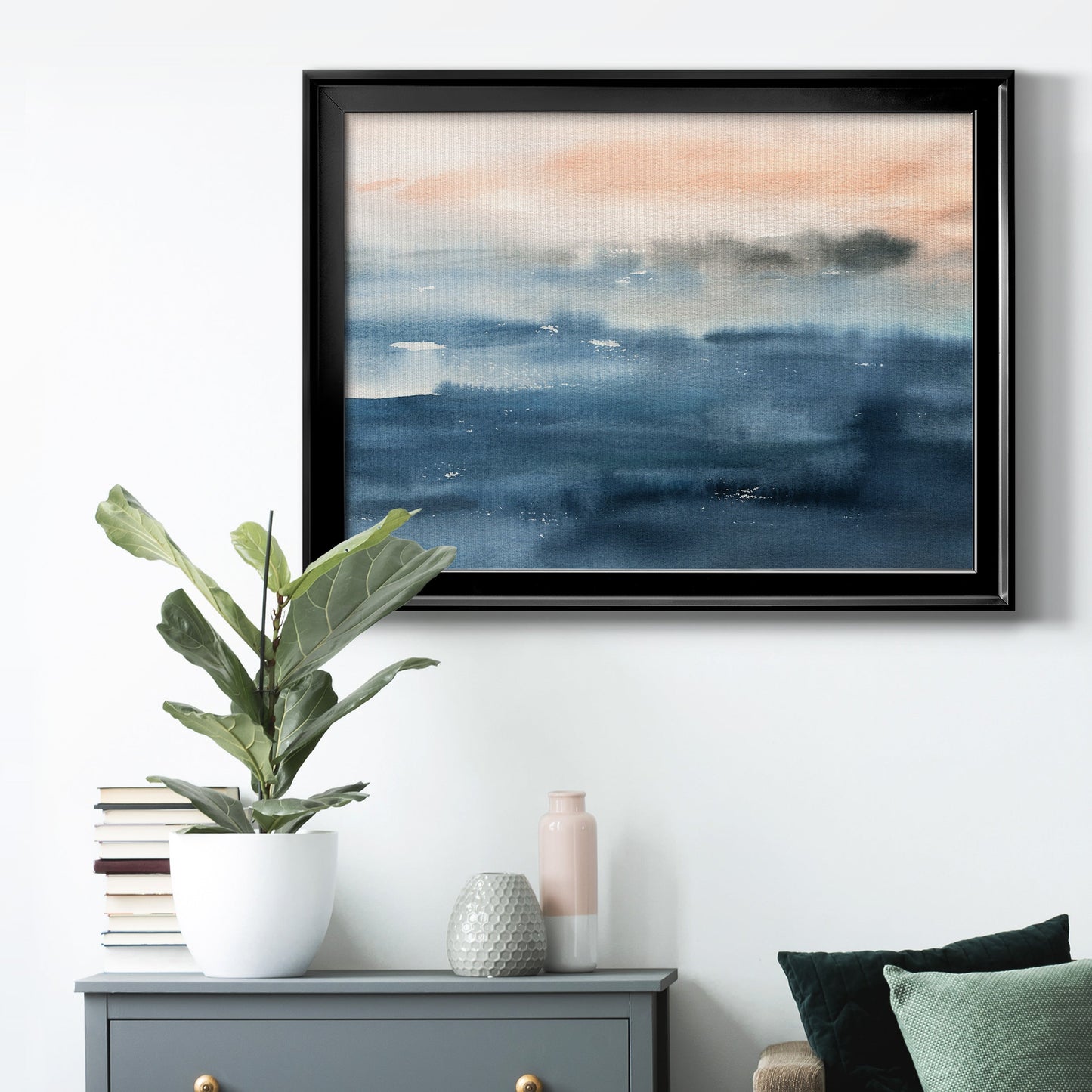 Lake Sunrise Premium Classic Framed Canvas - Ready to Hang