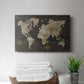 Safari World Map - Canvas Art Print