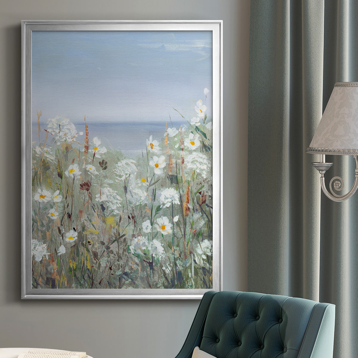 Wild Sea Breeze II - Modern Framed Canvas Print