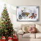 Cozy Christmas Collection A - Framed Gallery Wrapped Canvas in Floating Frame