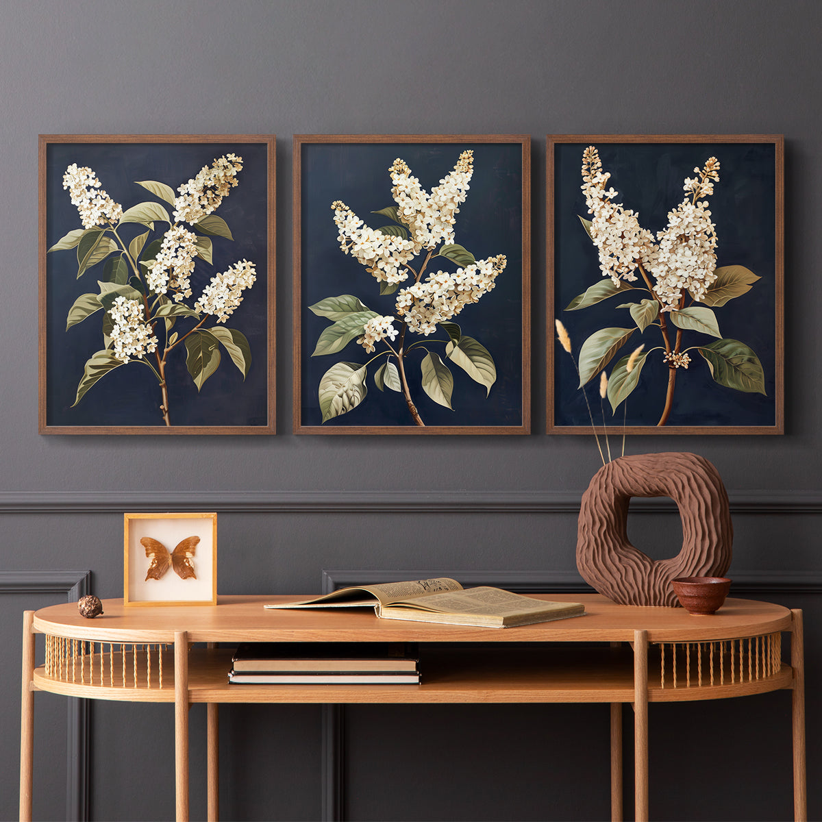 Floral Study Series LII - Restickable Framed Art Set