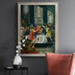 Classical historical painting of Alexander the Great by Donato Creti in an ornate champagne frame displayed in a dark-toned interior setting.