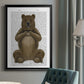 Bear and Hand Heart - Modern Framed Canvas Print