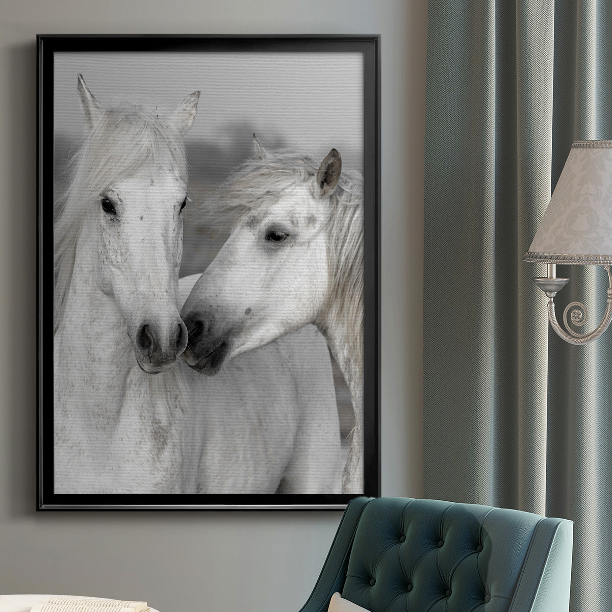 Affection I - Modern Framed Canvas Print