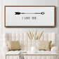 Love Arrow I - Floater Framed Canvas Print