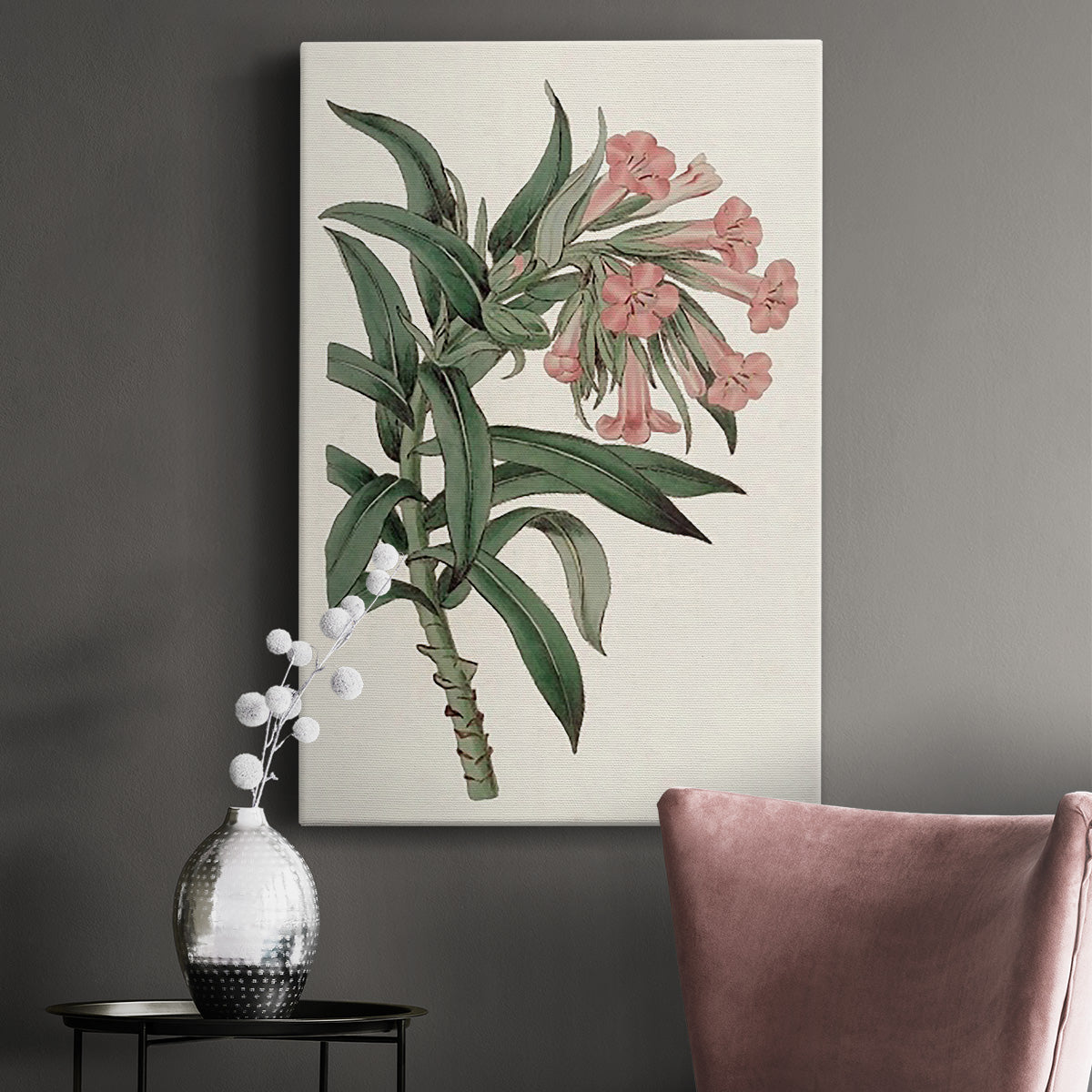 Pink Floral Mix VI - Canvas Art Print