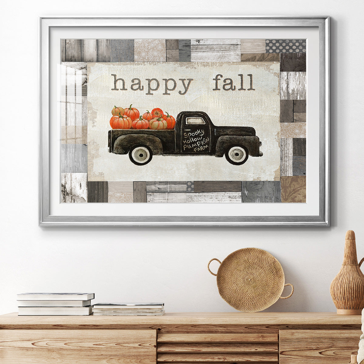 Spooky Hollow Farm - Modern Framed Art Print