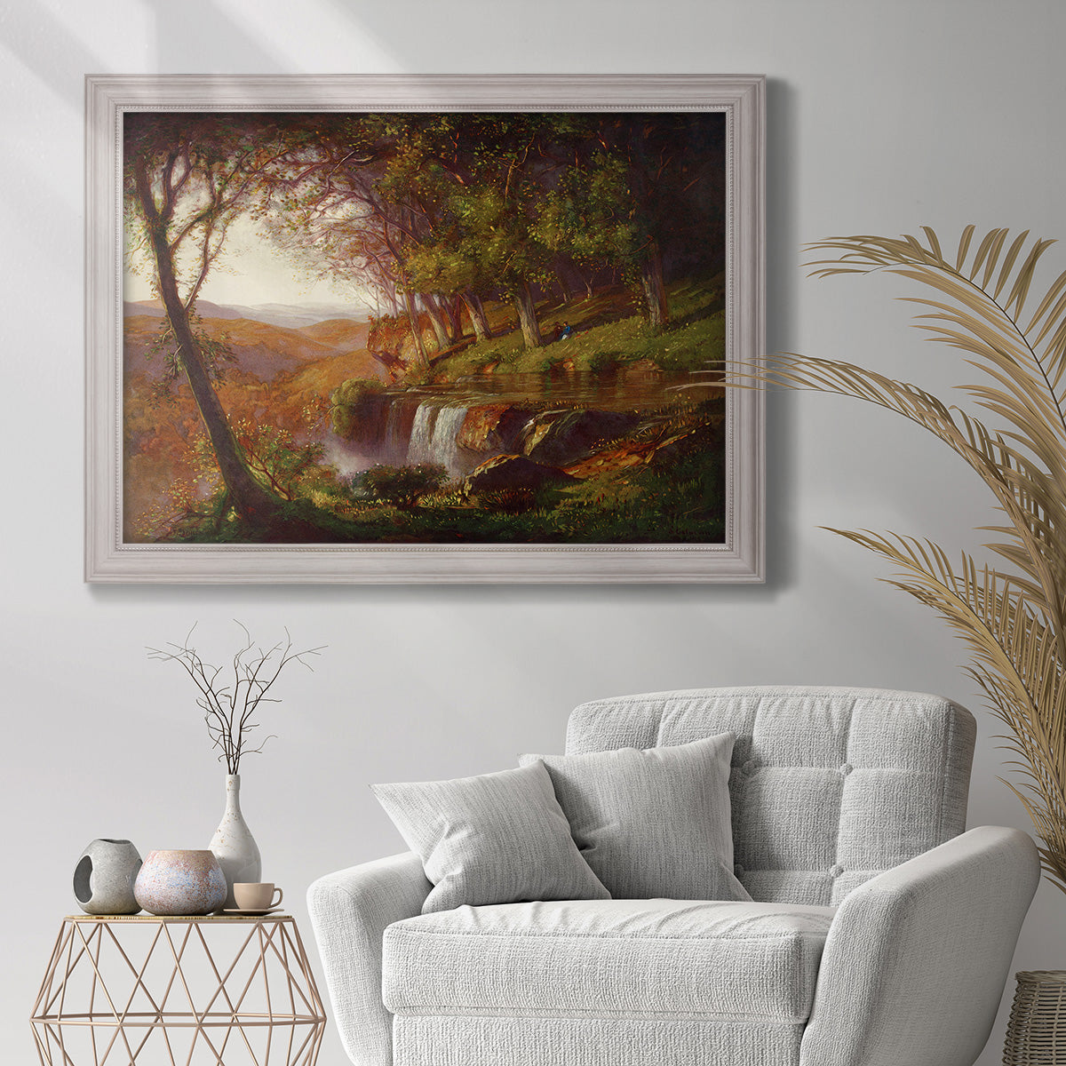 Falling Spring - Ornate Framed Canvas Print