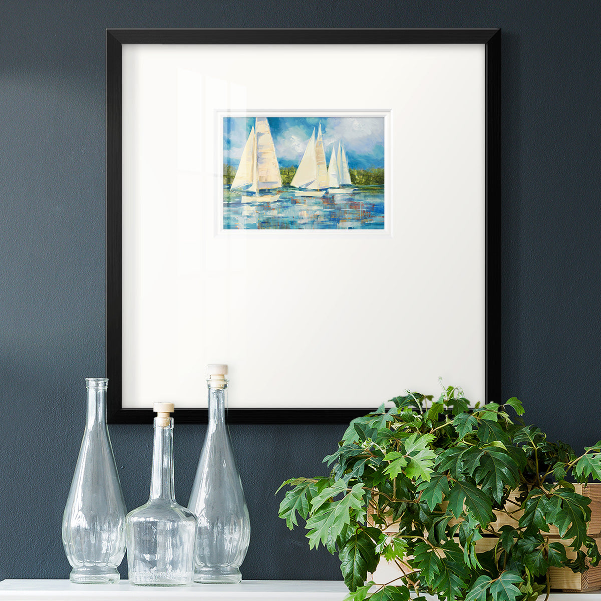 Clear Sailing Premium Framed Print Double Matboard