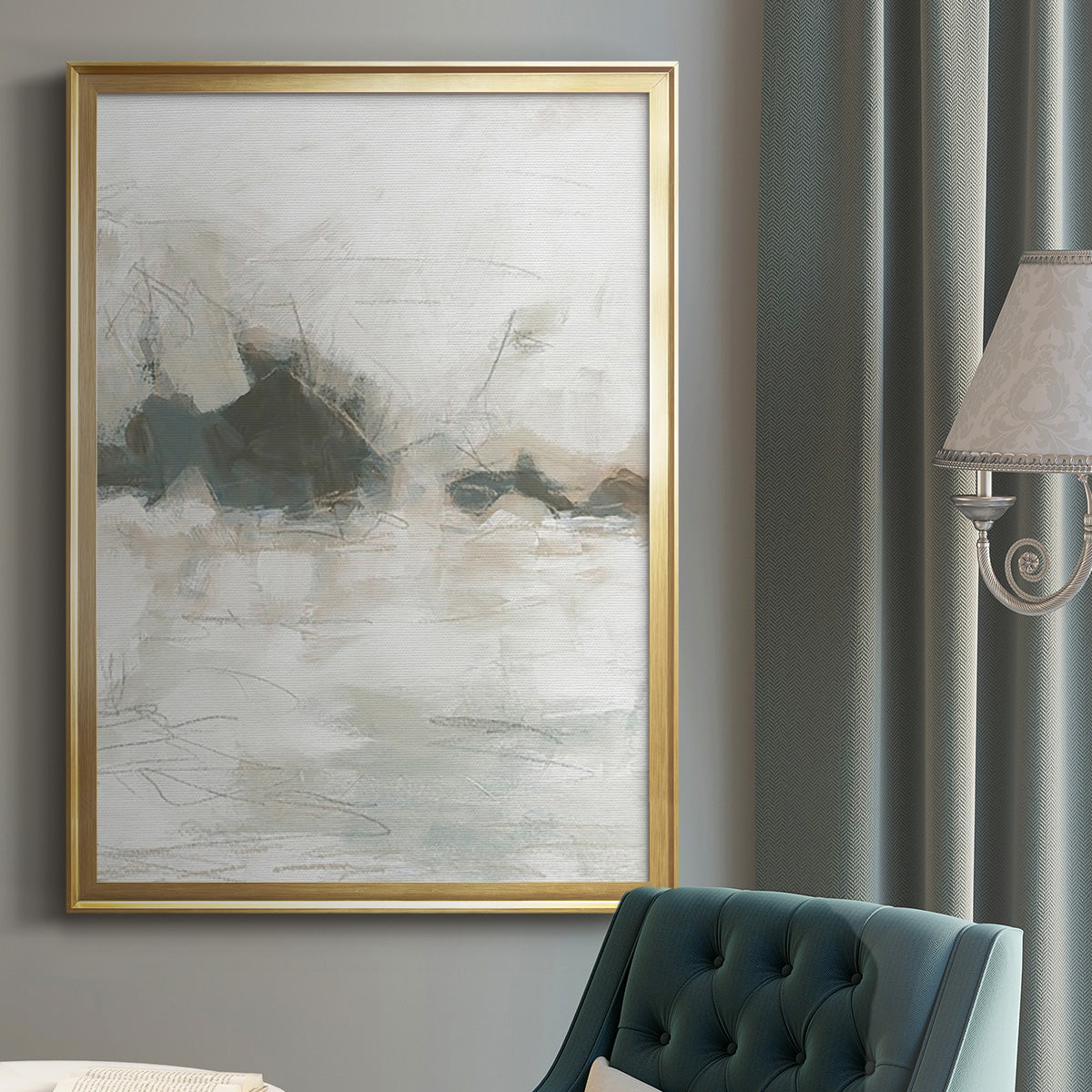 Horizon Break I - Modern Framed Canvas Print