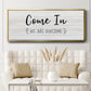 Come In - Floater Framed Canvas Print