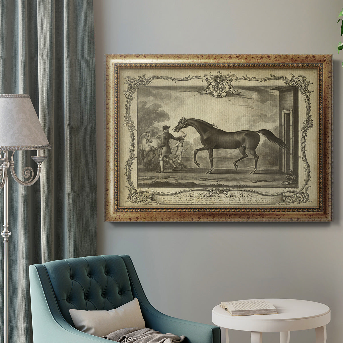 Distinguished Horses IV Premium Framed Canvas- Ready to Hang