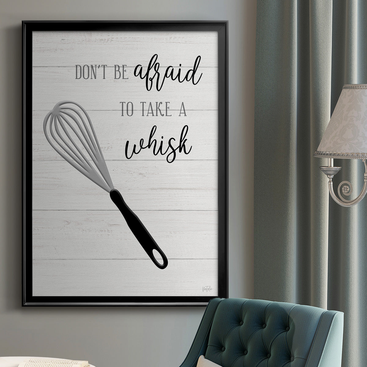 Take A Whisk - Modern Framed Canvas Print