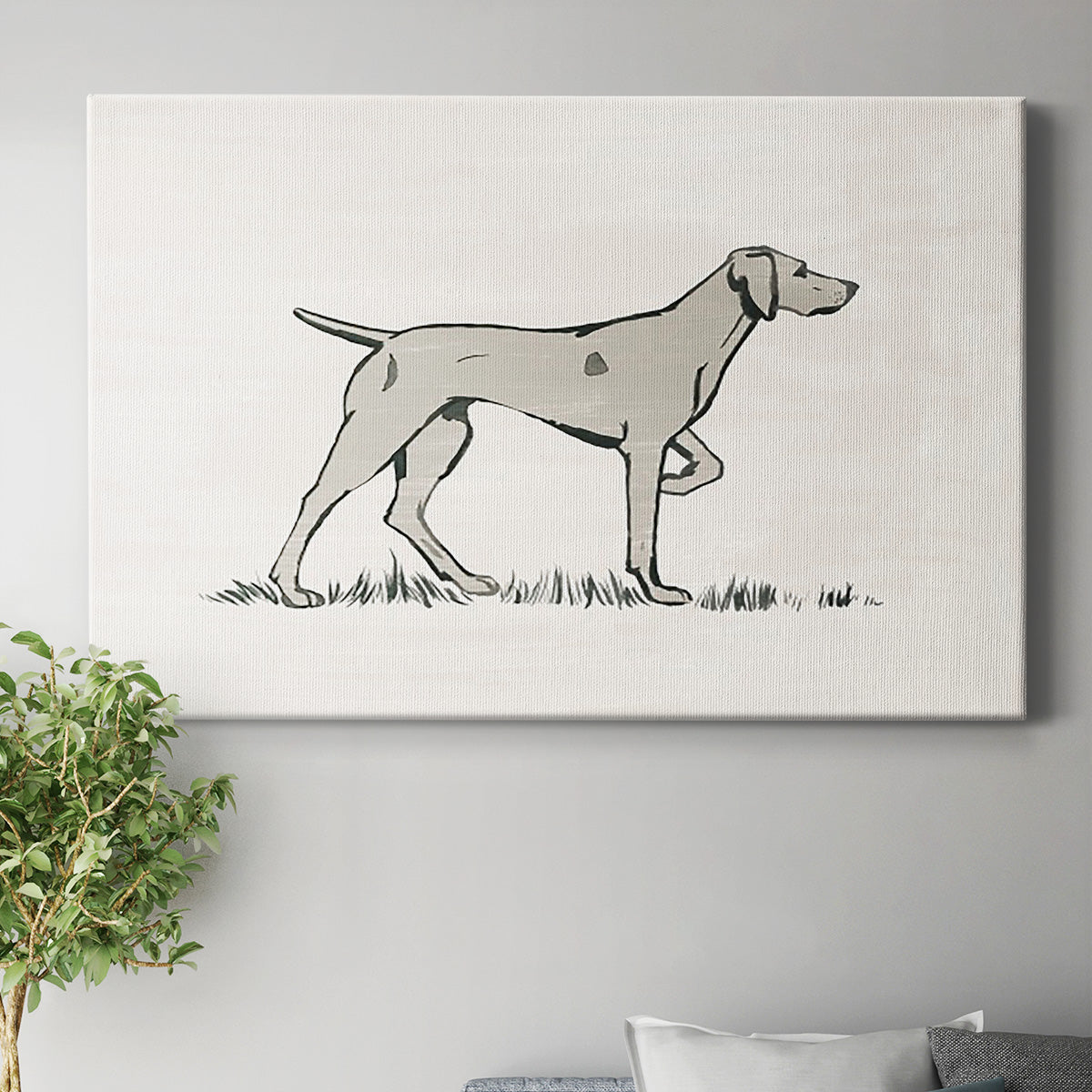 Neutral Pointer I - Canvas Art Print