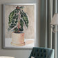 Potted Houseplant I - Modern Framed Canvas Print