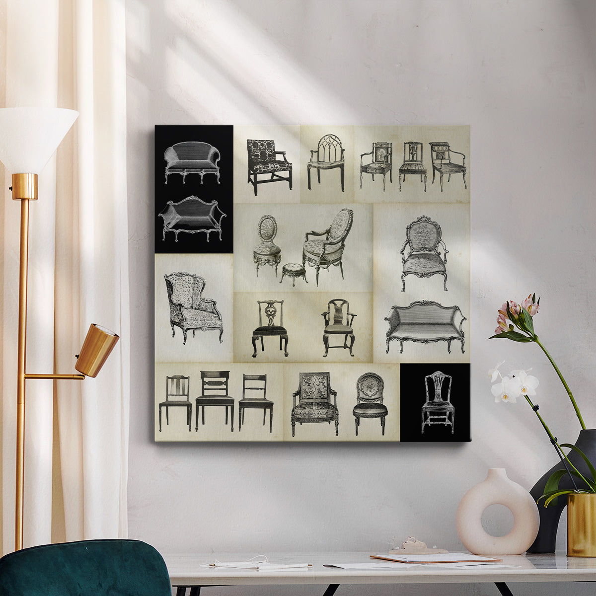 Parlor Tableau I - Canvas Art Print