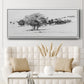 Treeline Sketch I - Floater Framed Canvas Print