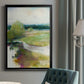 Crossing the Stream - Modern Framed Canvas Print